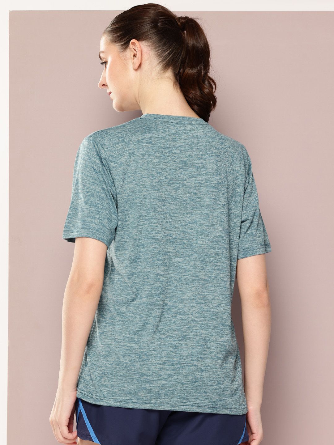 Womens Short Sleeve Round Neck Oversized Polyster Tshirt