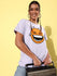 Womens Half Sleeve Round Neck Boxy Fit T-Shirts