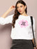 Womens Full Sleeve Round Neck Printed Oversized Fit Tshirts