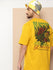 Mens Half Sleeve Round Neck Back Printed Oversized Fit Tshirts