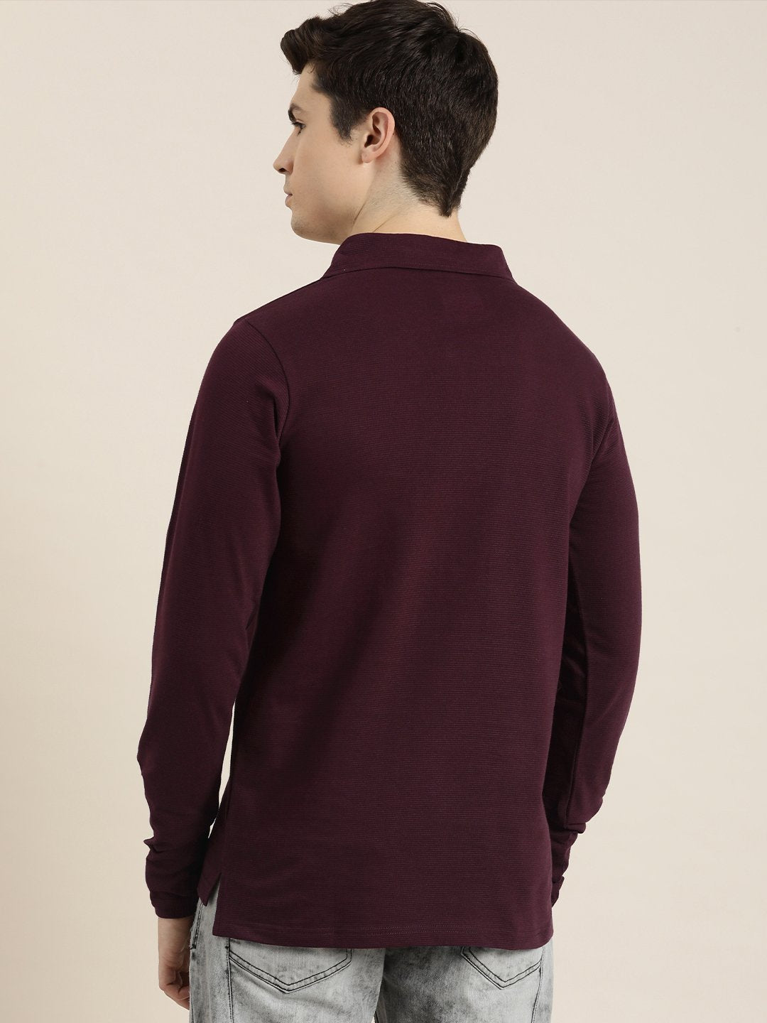 Mens Full Sleeve Regular Fit Polo T-Shirts