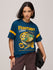 Womens Printed Oversized Fit Cotton T-Shirt