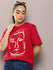 Womens Short Sleeve Round Neck Oversized Fit T-Shirt
