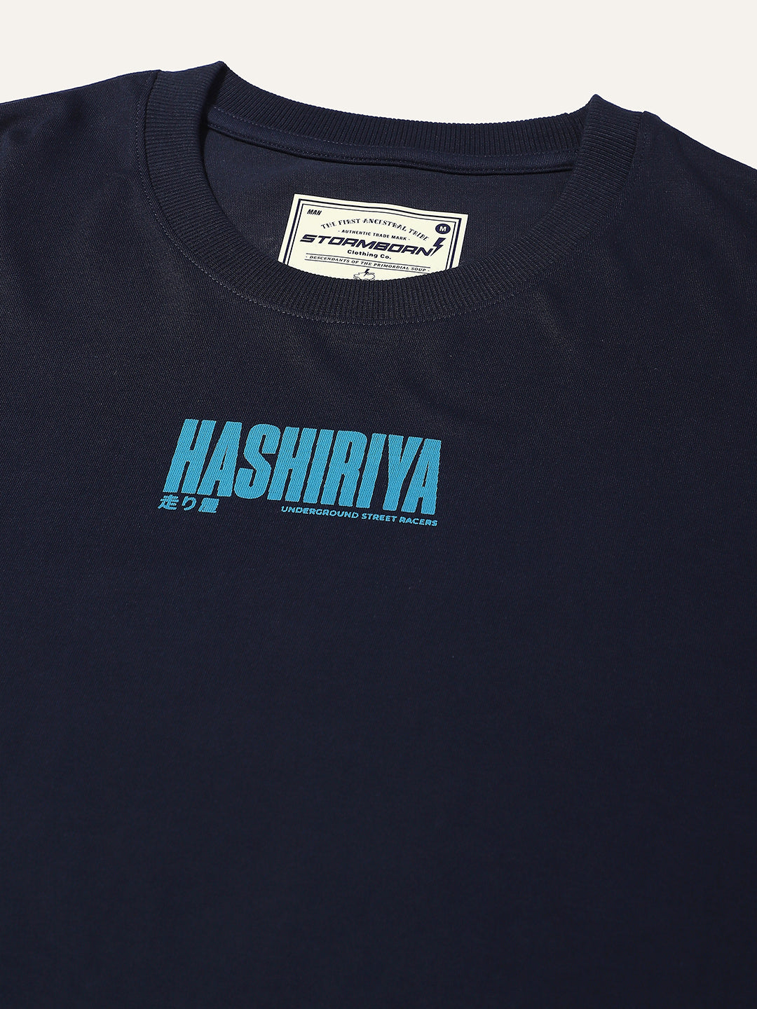 Mens Half Sleeve Drop Shoulder Printed Oversized Fit T-Shirts