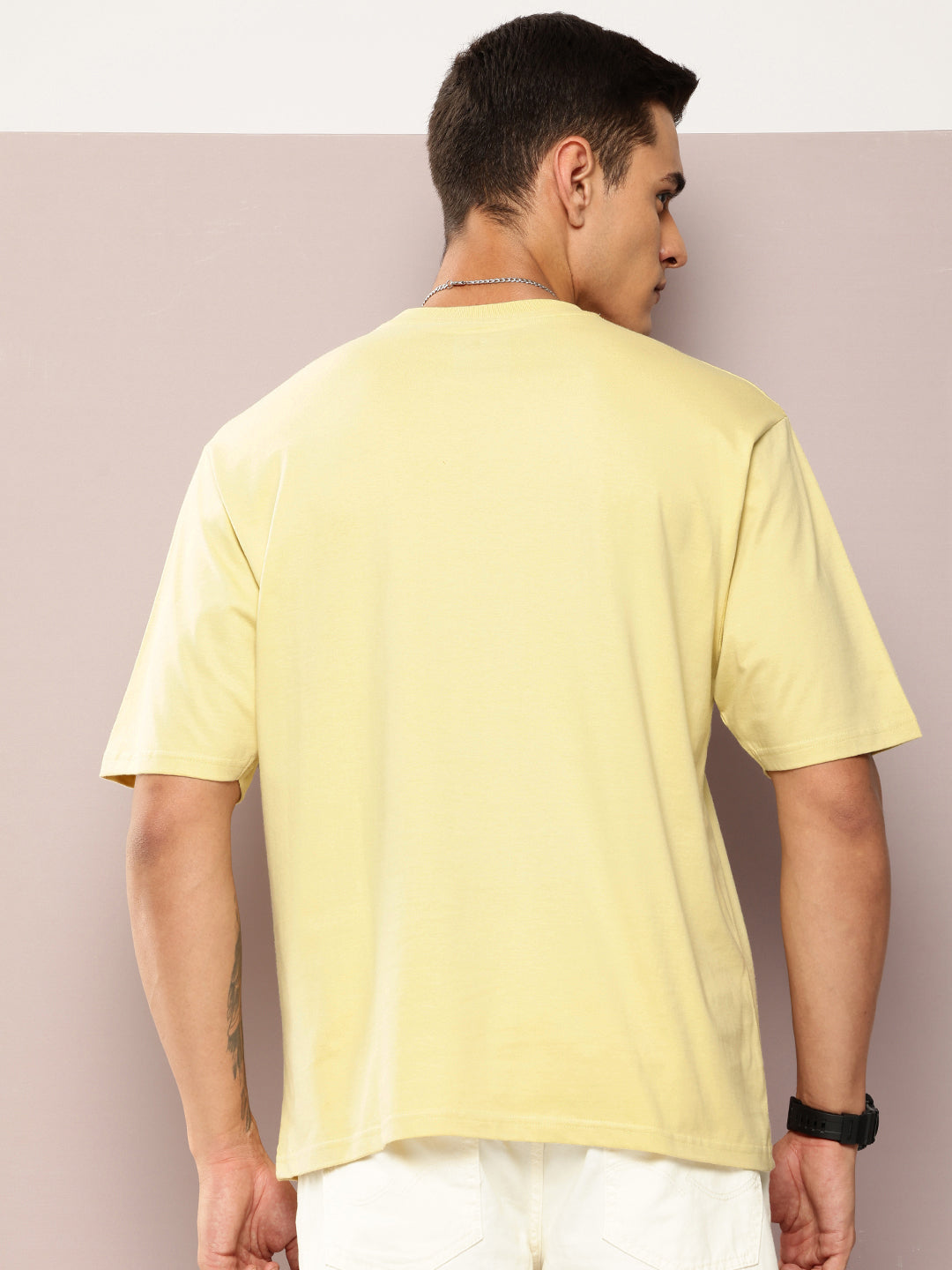 Mens Half Sleeve Round Neck Printed Oversized Fit Tshirts