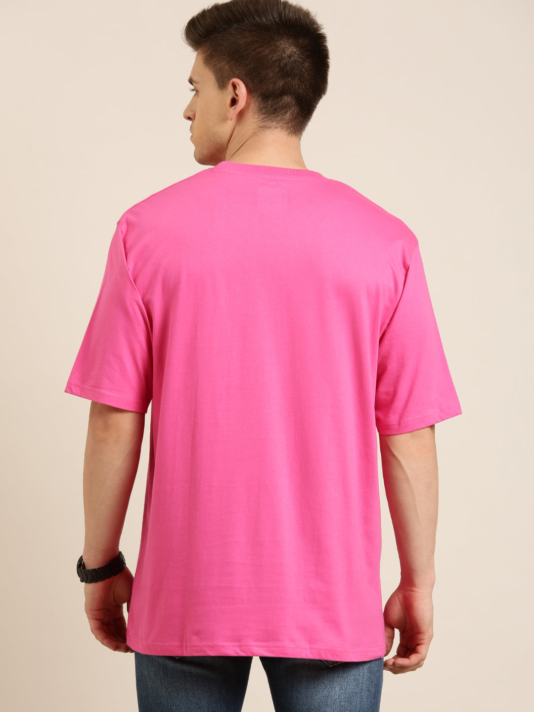 Mens Half Sleeve Round Neck Oversized Fit T-Shirts