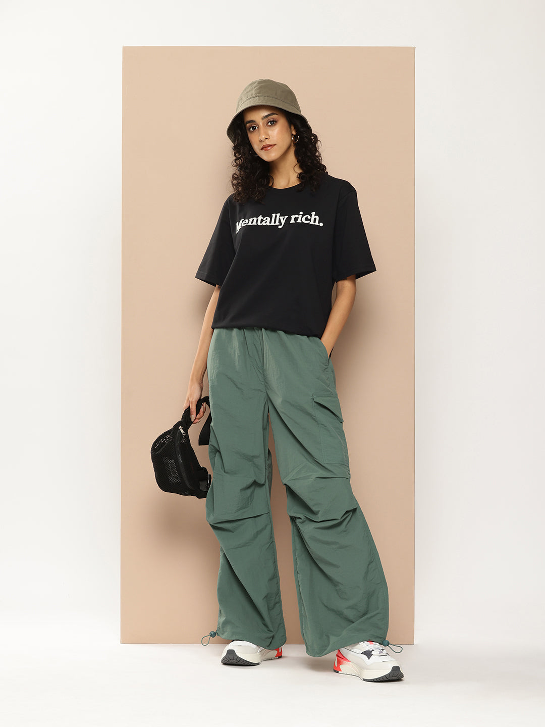 Womens Half Sleeve Round Neck Printed Oversized Fit Tshirts
