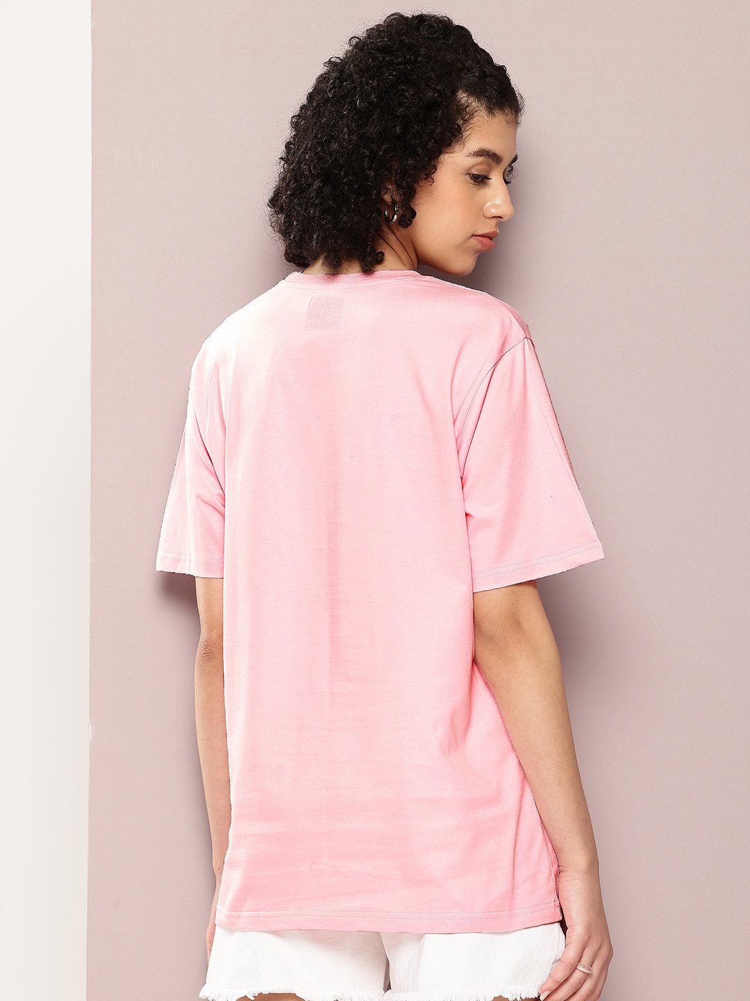 Womens Half Sleeve Round Neck Oversized Fit T-Shirts