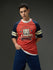 Mens Round Neck Raglan Sleeve Printed Oversized Fit Tshirt