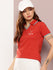 Womens Half Sleeve Polo Neck Embroidered Regular Fit Tshirts