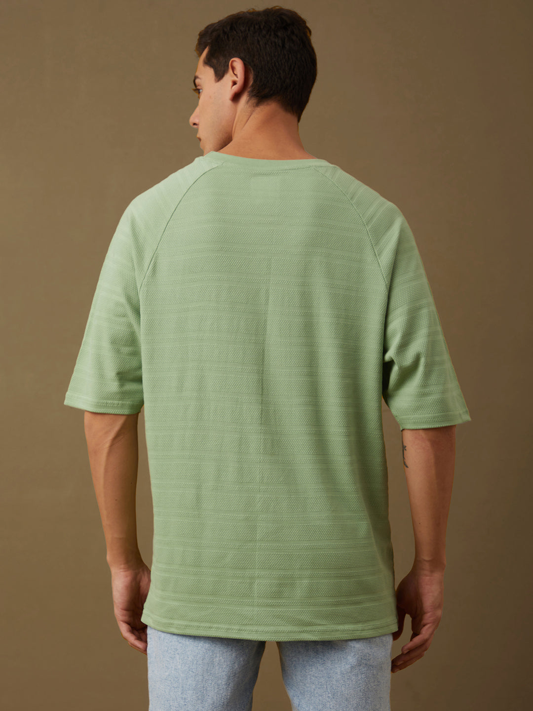 Mens Half Sleeve Round Neck Oversized Fit T-Shirts