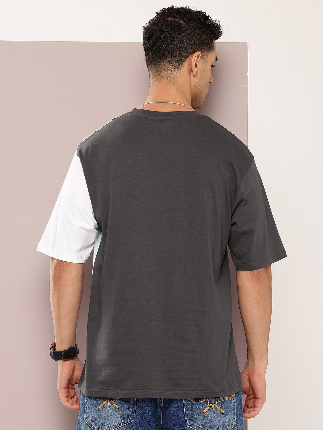Mens Half Sleeve Round Neck Oversized Fit T-Shirts