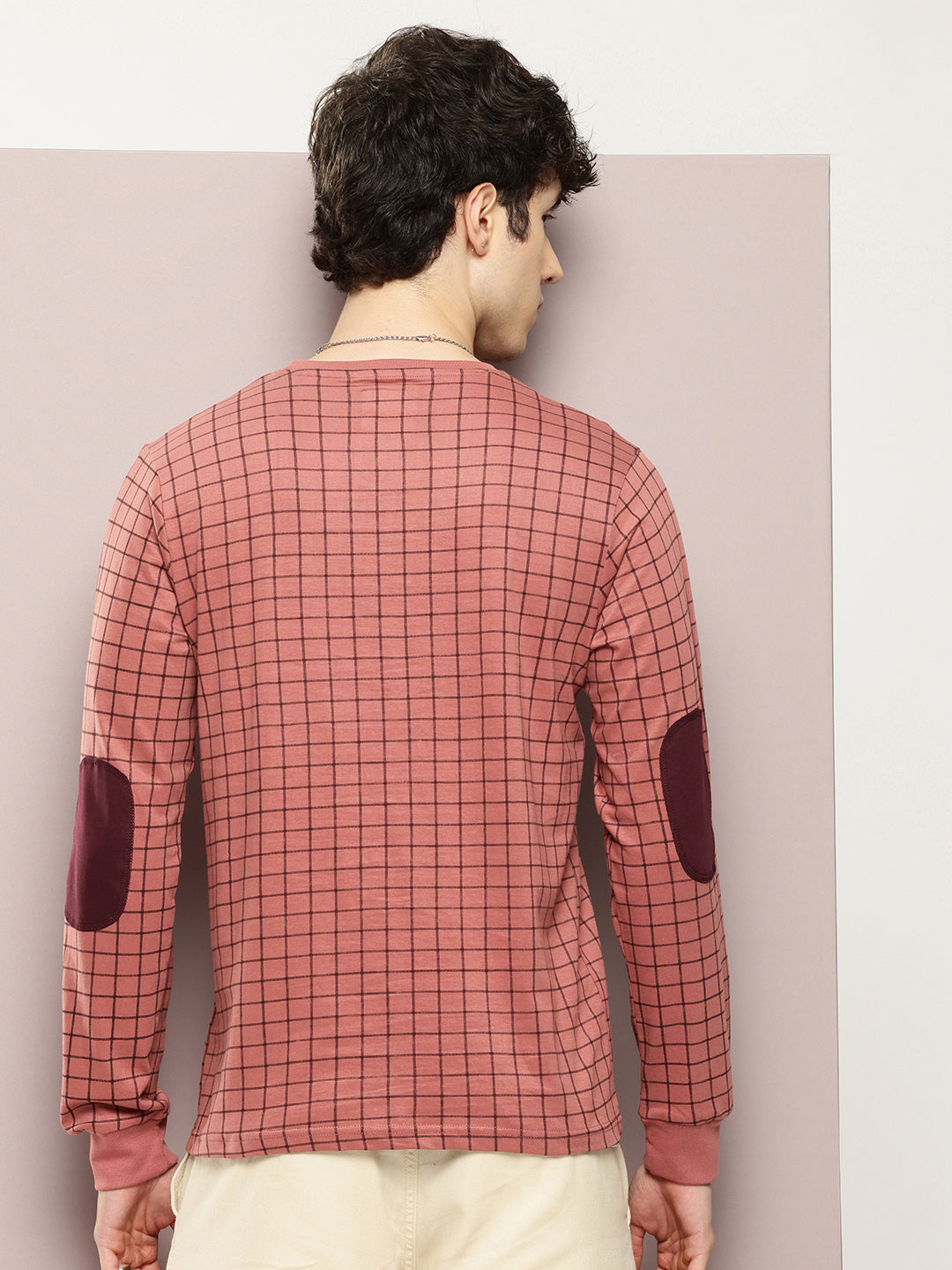 Mens Full Sleeve Round Neck All-Over Printed Regular Fit Tshirts