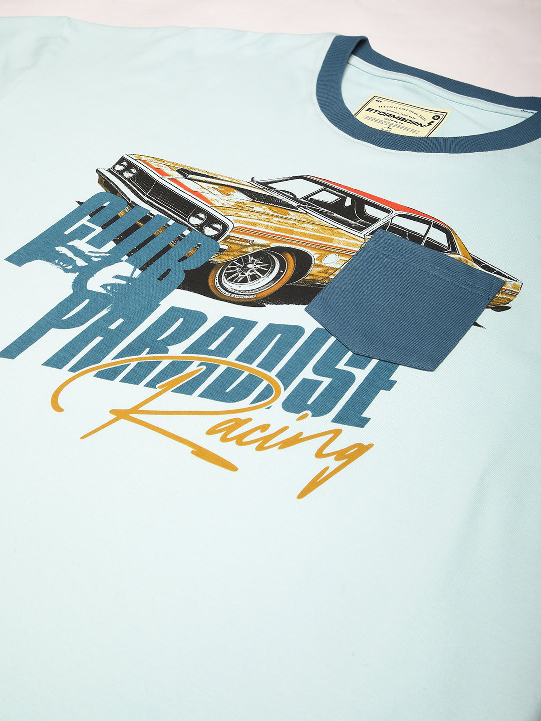 Mens Half Sleeve Drop Shoulder Printed Oversized Fit T-Shirts