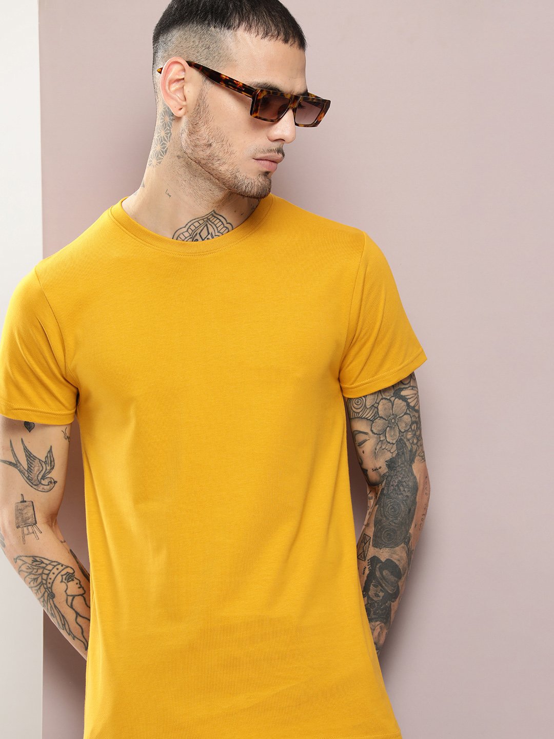 Mens Half Sleeve Round Neck Regular Fit T-Shirts