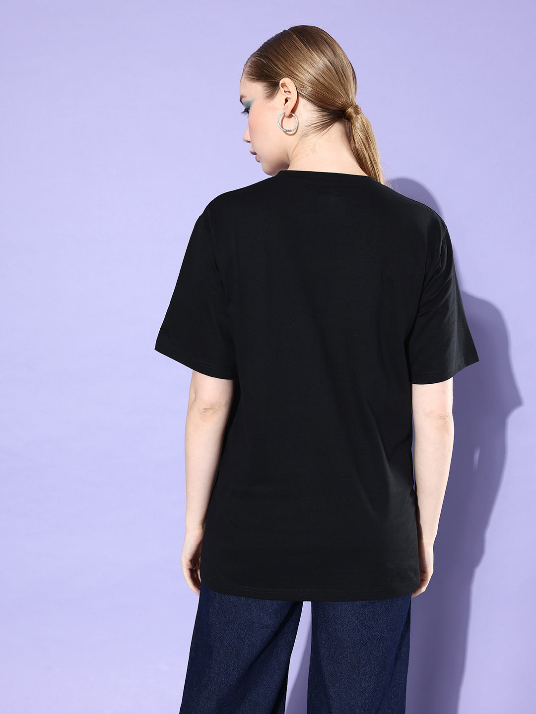Womens Half Sleeve Round Neck Oversized Fit T-Shirts
