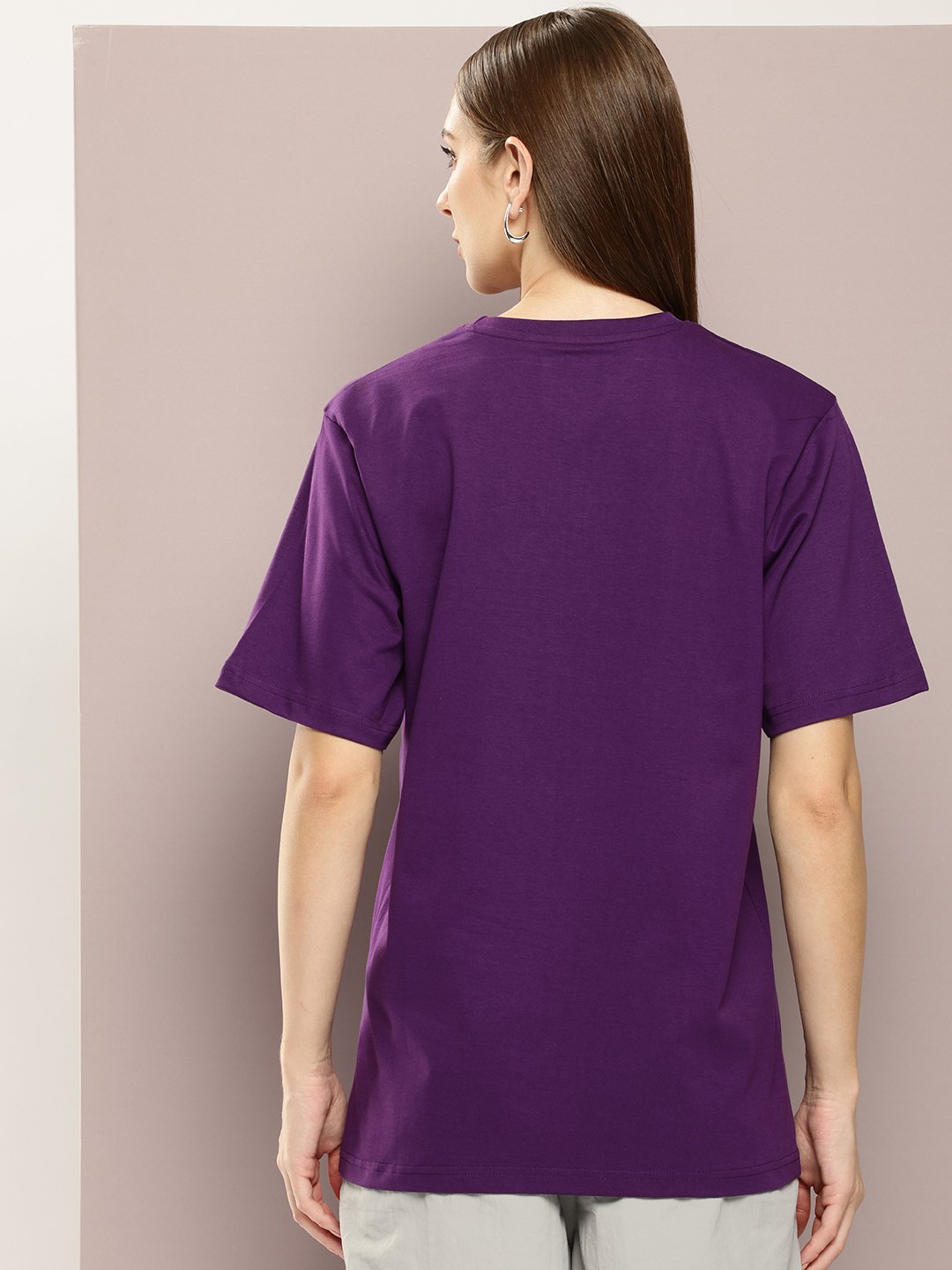 Womens Half Sleeve Round Neck Oversized Fit T-Shirts