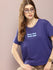 Womens Half Sleeve Round Neck Printed Boxy Fit Tshirts