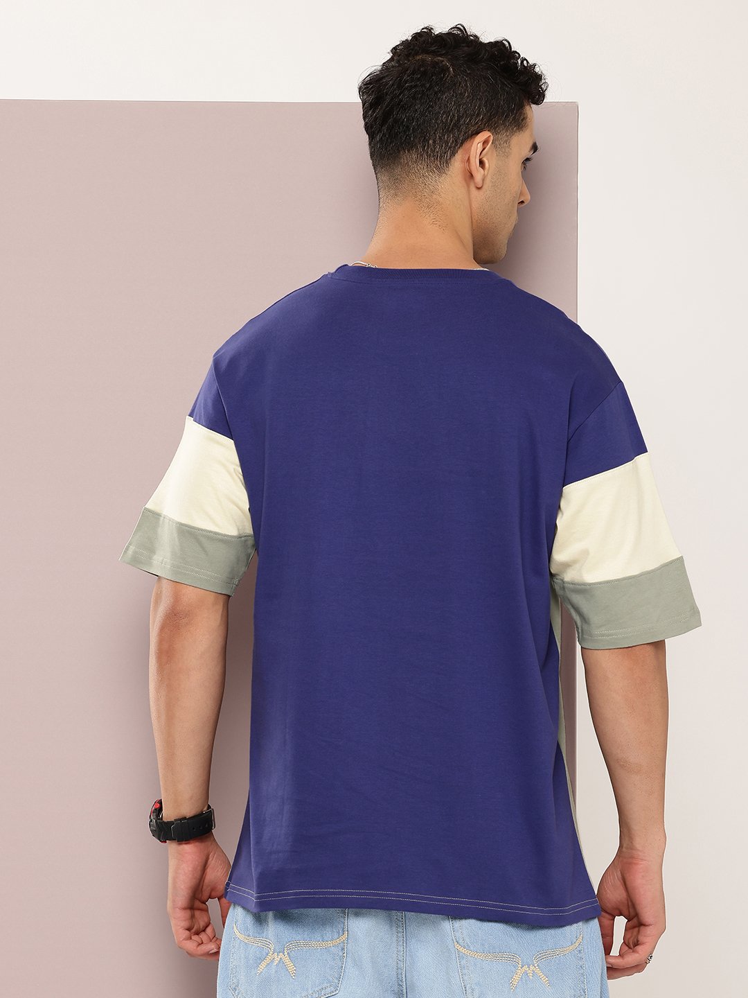 Mens Half Sleeve Round Neck Oversized Fit T-Shirts