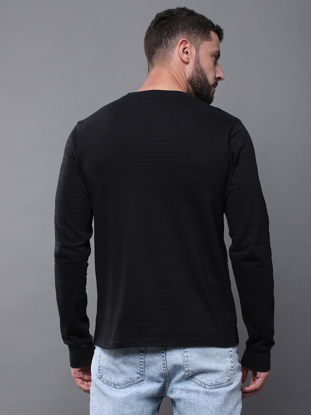 Mens Full Sleeve Round Neck Regular Fit T-Shirts