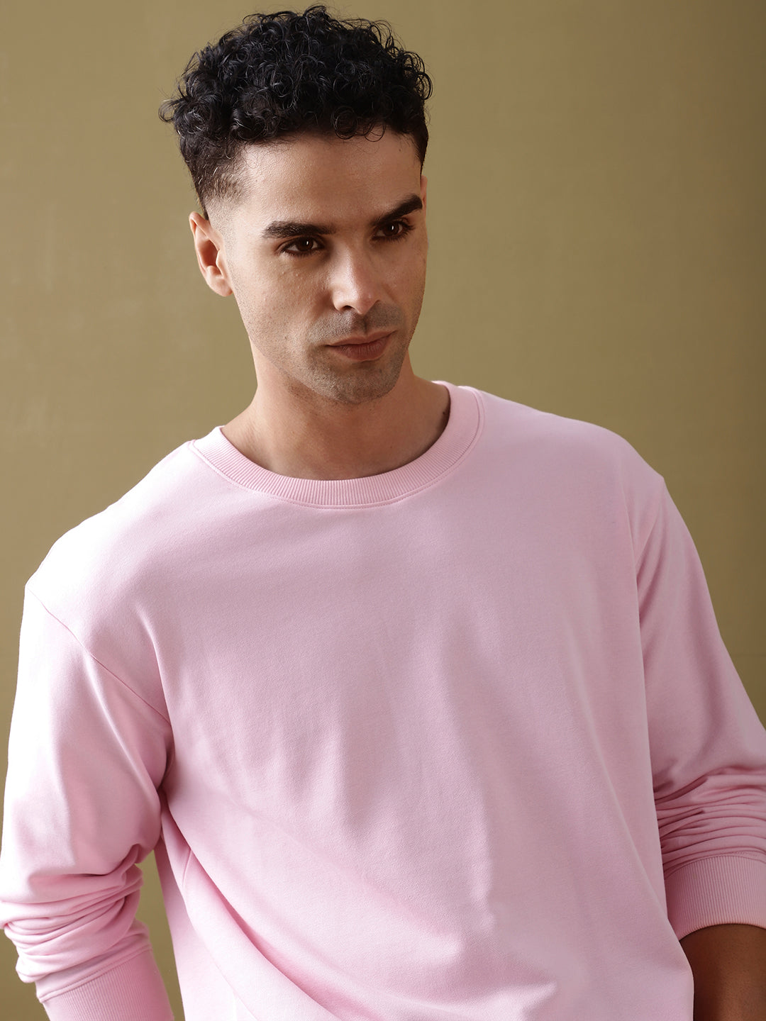 Mens Full Sleeve Round Neck Oversized Fit T-Shirts
