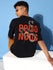 Mens Half Sleeve Drop Shoulder Printed Oversized Fit T-Shirts