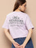 Womens Half Sleeve Round Neck Back Printed Oversized Fit Tshirts
