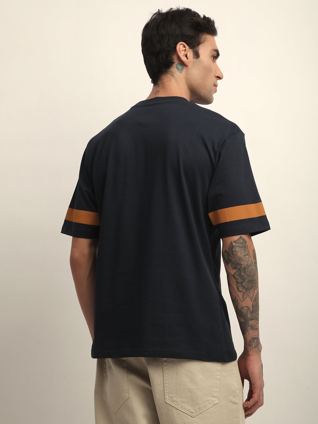 Mens Half Sleeve Round Neck Printed Oversized Fit Tshirts