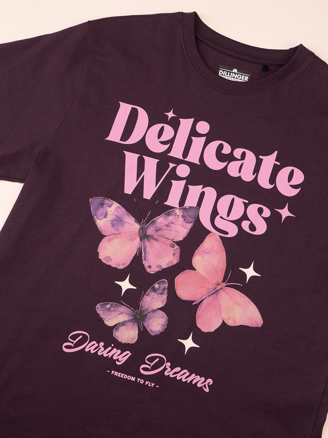 Womens Printed Oversized Fit Cotton T-Shirt