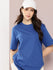 Womens Half Sleeve Round Neck Solid Oversized Fit Tshirts