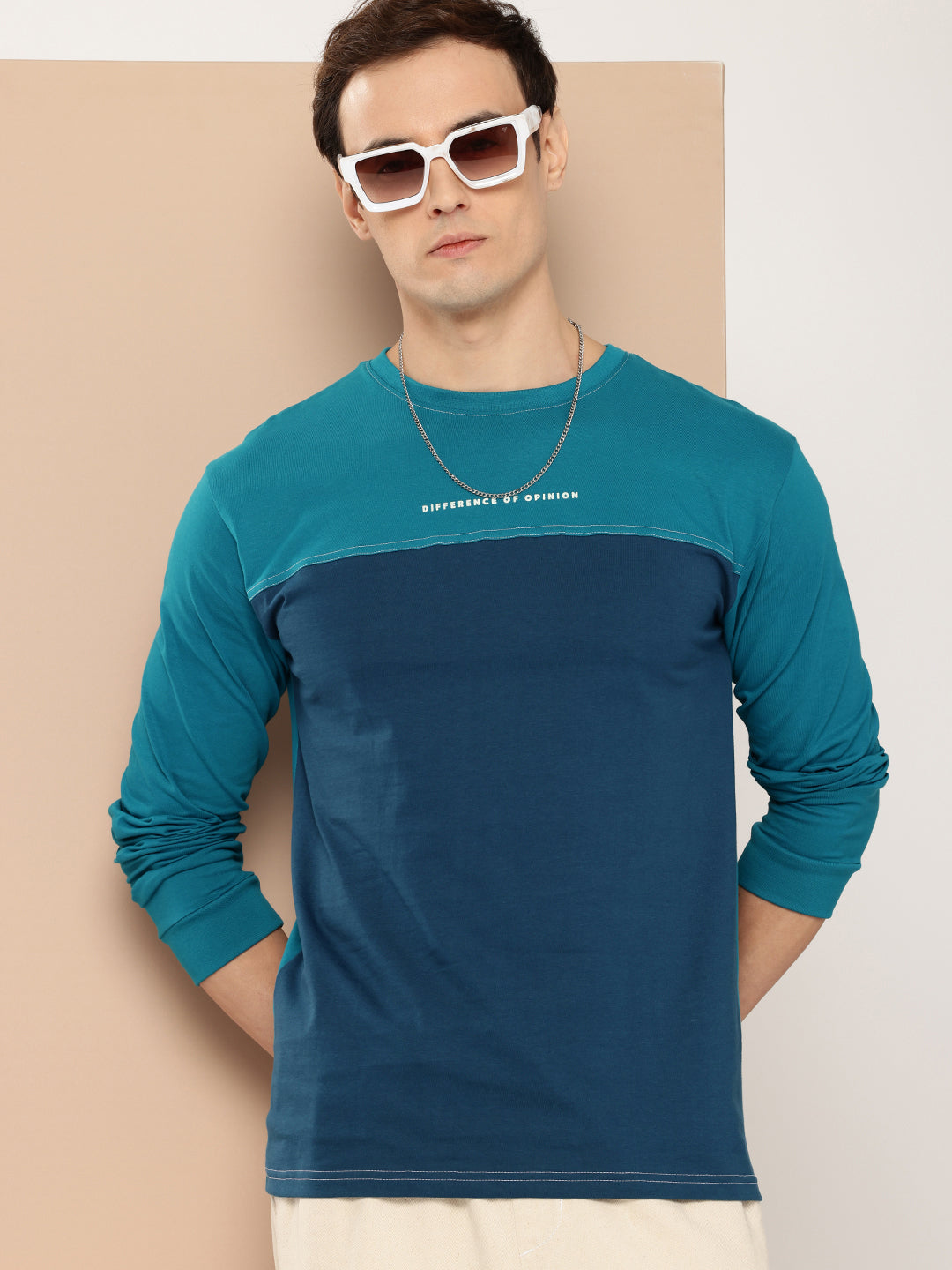Mens Full Sleeve Round Neck Printed Regular Fit Tshirts