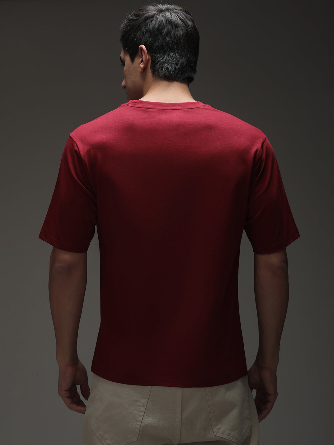 Mens Half Sleeve Round Neck Printed Oversized Fit Tshirts