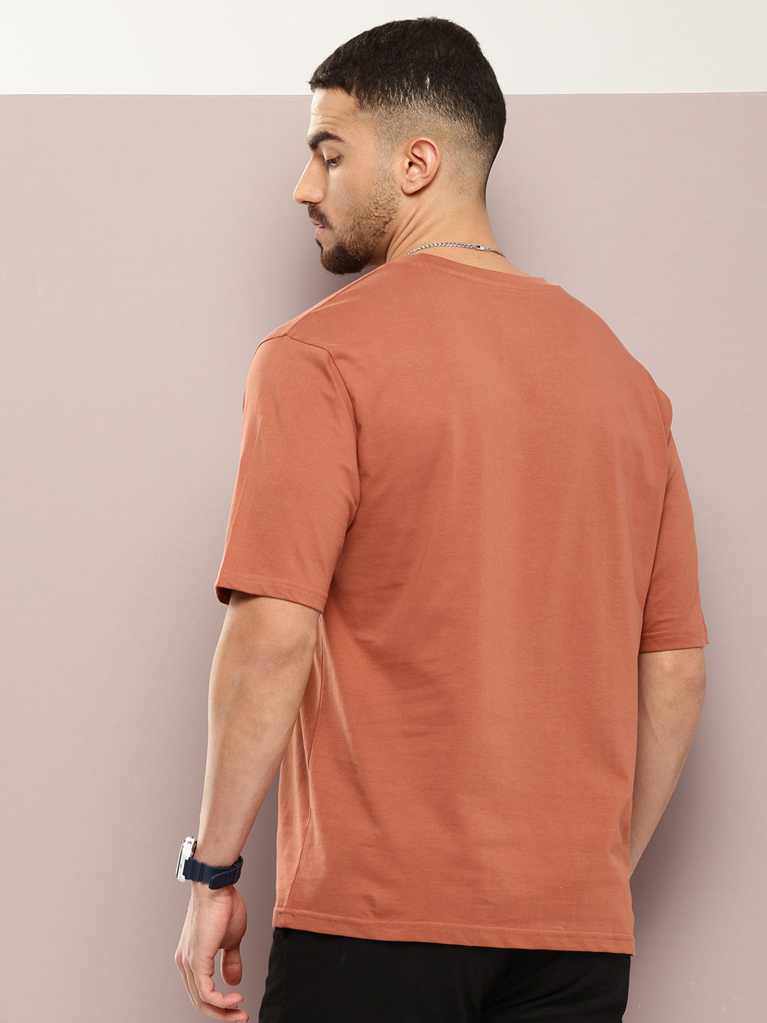 Mens Half Sleeve Round Neck Printed Oversized Fit Tshirts