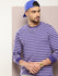 Mens Full Sleeve Round Neck Striped Regular Fit Tshirts