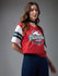 Womens Printed V-neck Oversized Fit Tshirt