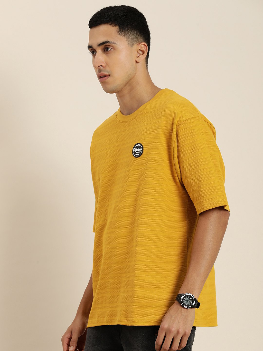 Mens Half Sleeve Round Neck Oversized Fit T-Shirts