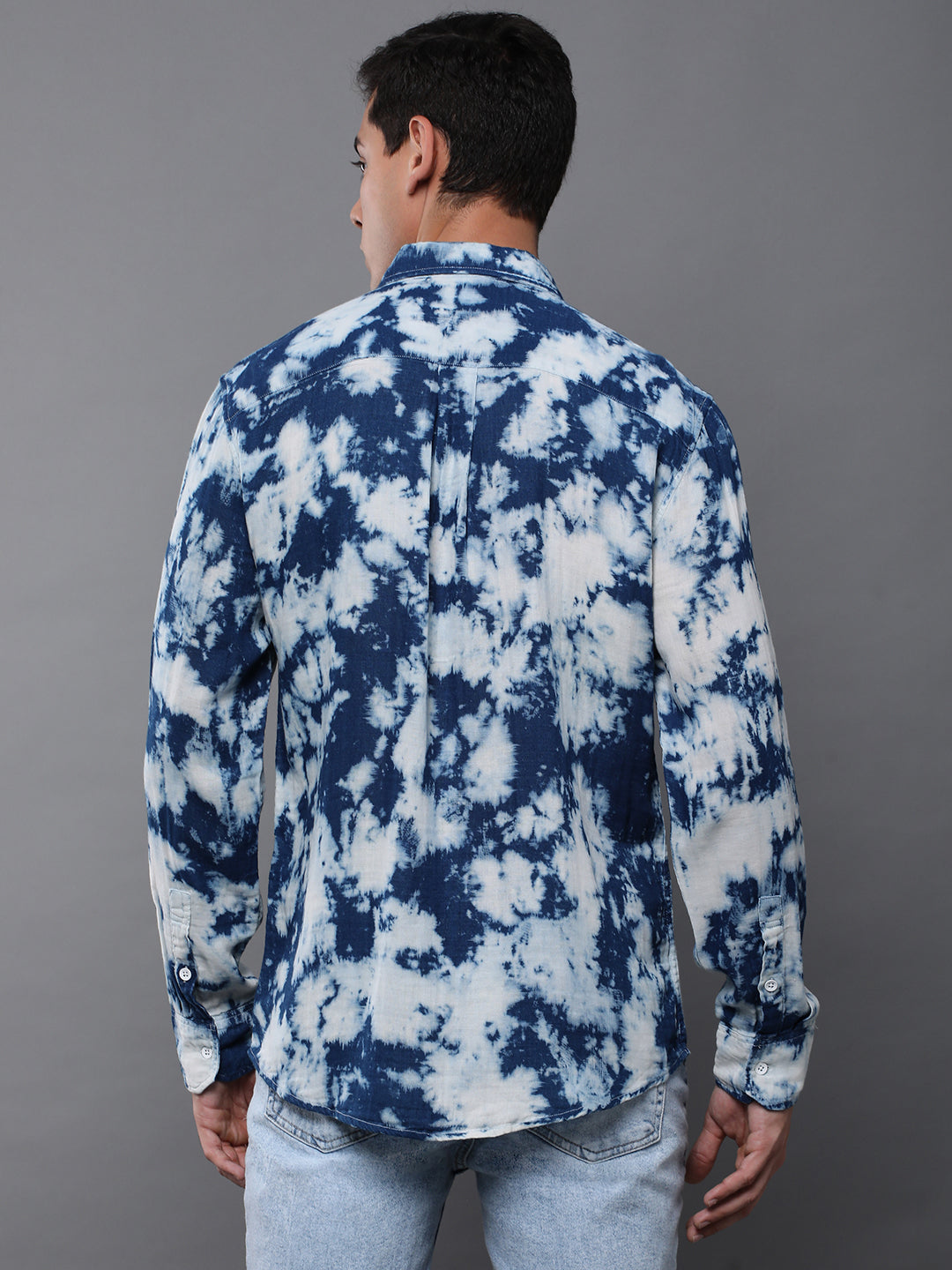 Men Floral Printed Full Sleeve Casual Shirt