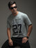 Mens Half Sleeve Round Neck Printed Oversized Fit Tshirts