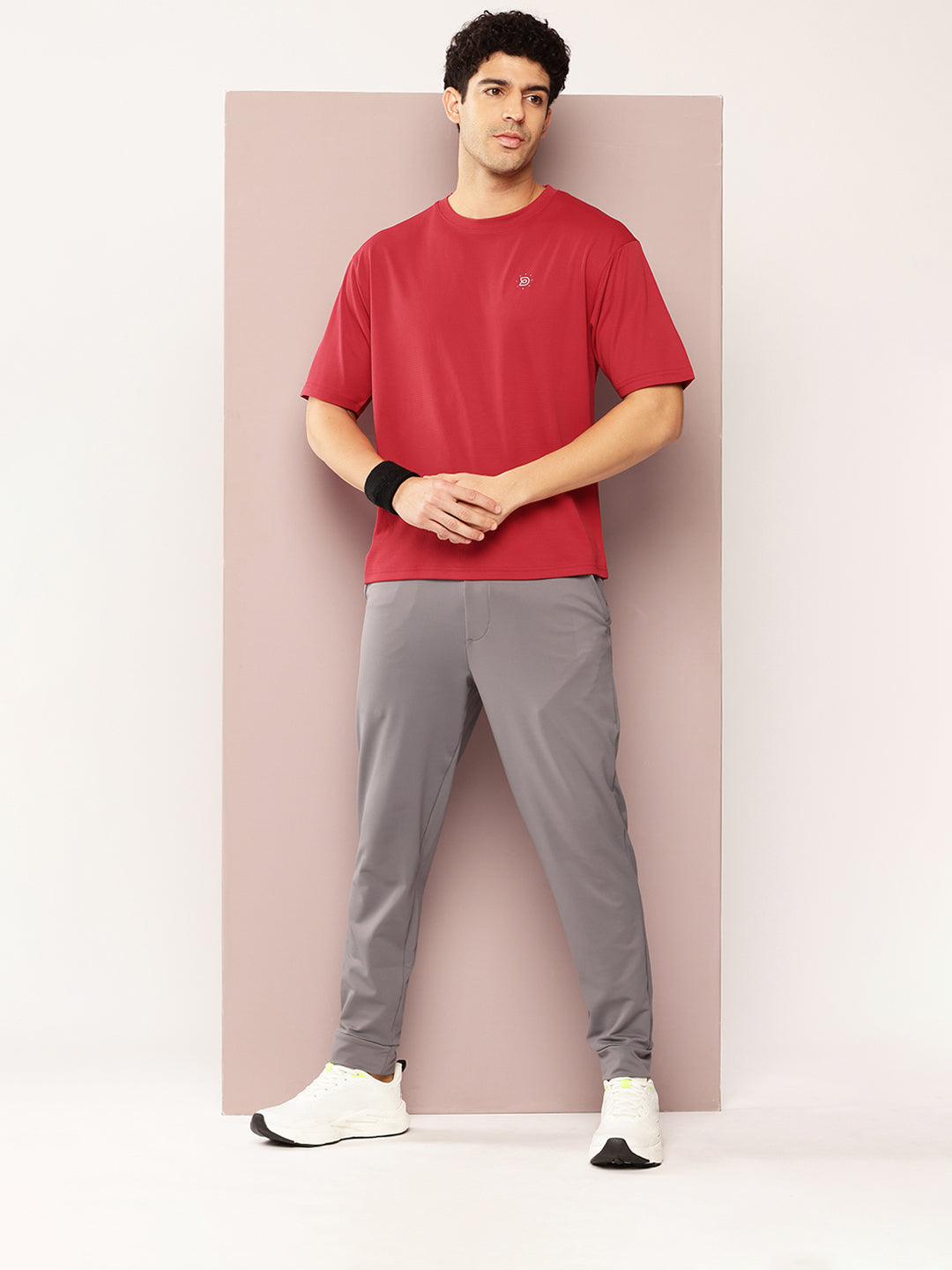 Mens Short Sleeve Round Neck Oversized Polyster Tshirt