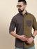Mens Colourblocked Full Sleeve Shirt With Pocket