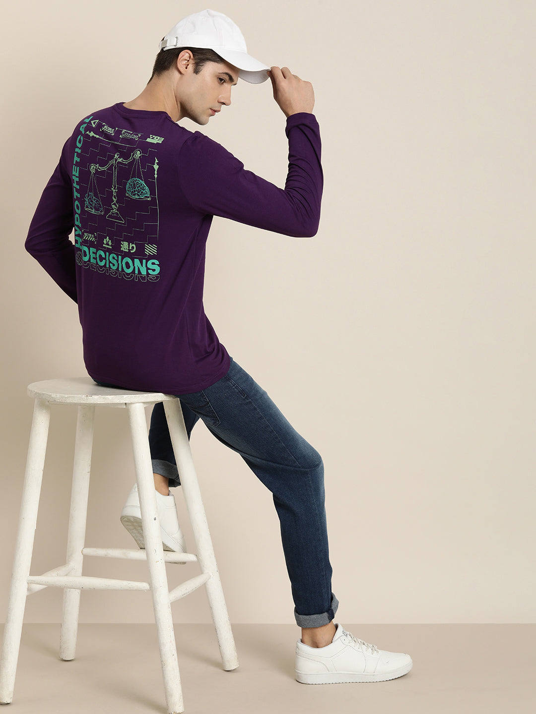 Mens Full Sleeve Round Neck Regular Fit T-Shirts