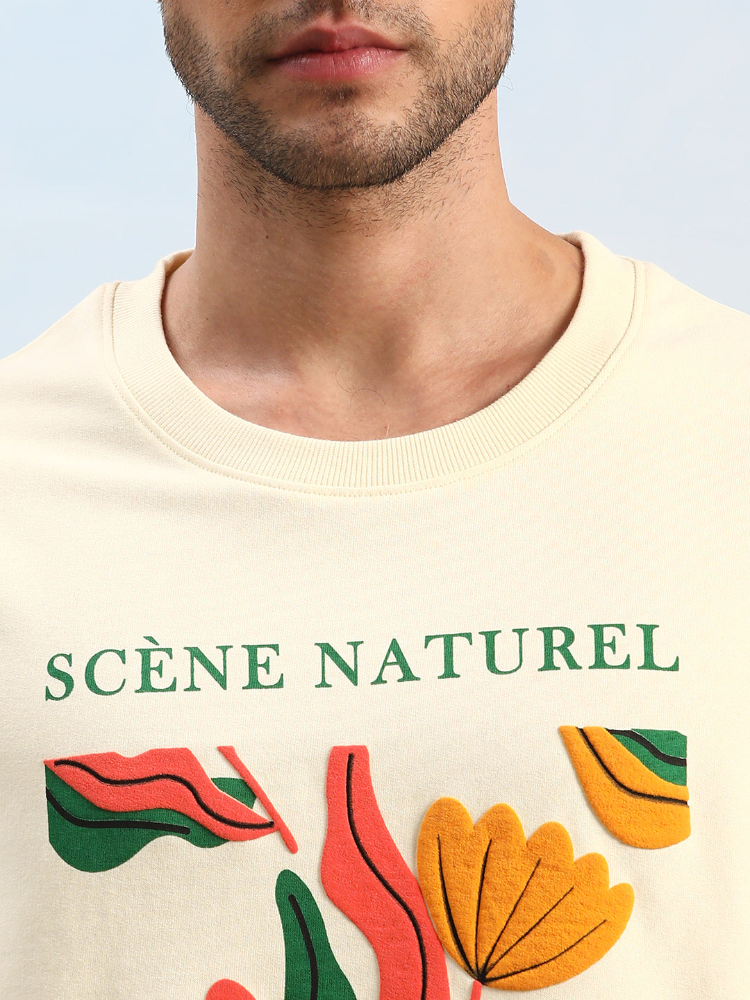 Mens Half Sleeve Printed Oversized Tshirt