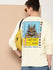 Mens Full Sleeve Round Neck Back Printed Oversized Fit Tshirts