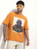 Mens Half Sleeve Drop Shoulder Printed Oversized Fit T-Shirts