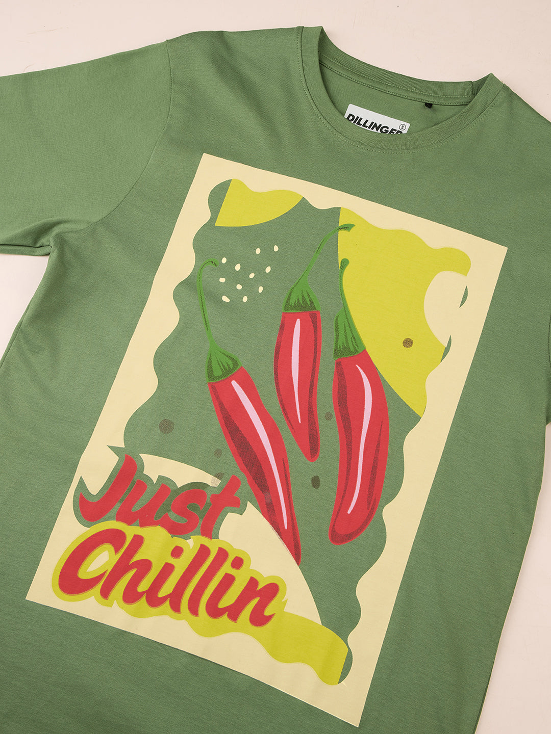 Womens Printed Oversized Fit Cotton T-Shirt