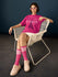 Womens Short Sleeve Printed Oversized Fit Tshirt 