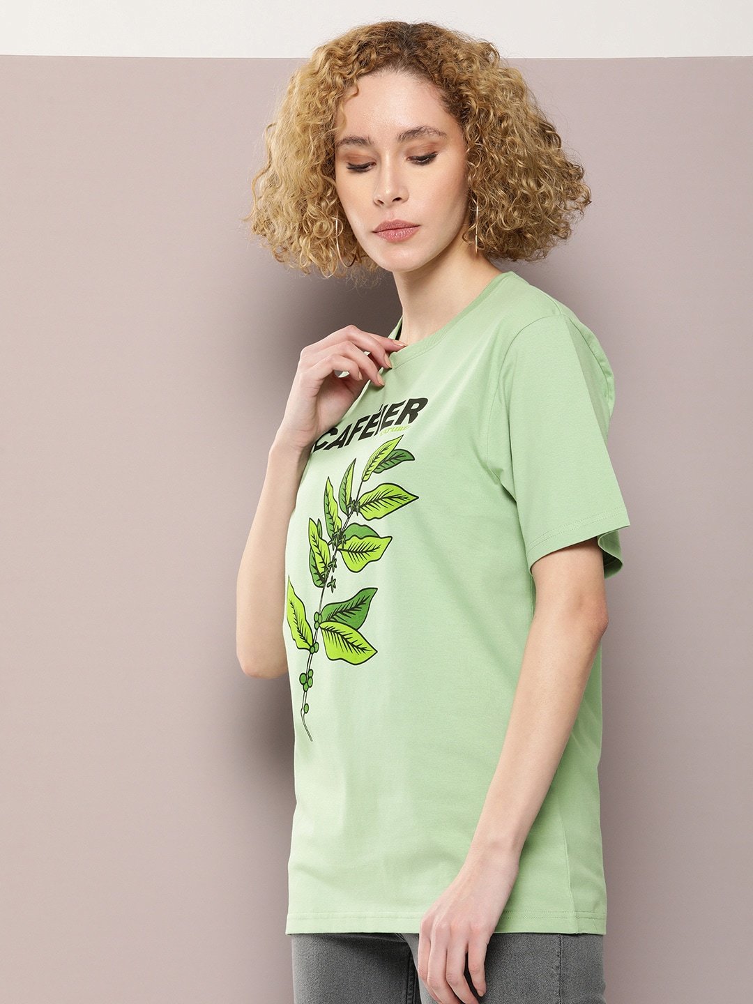 Womens Half Sleeve Round Neck Oversized Fit T-Shirts