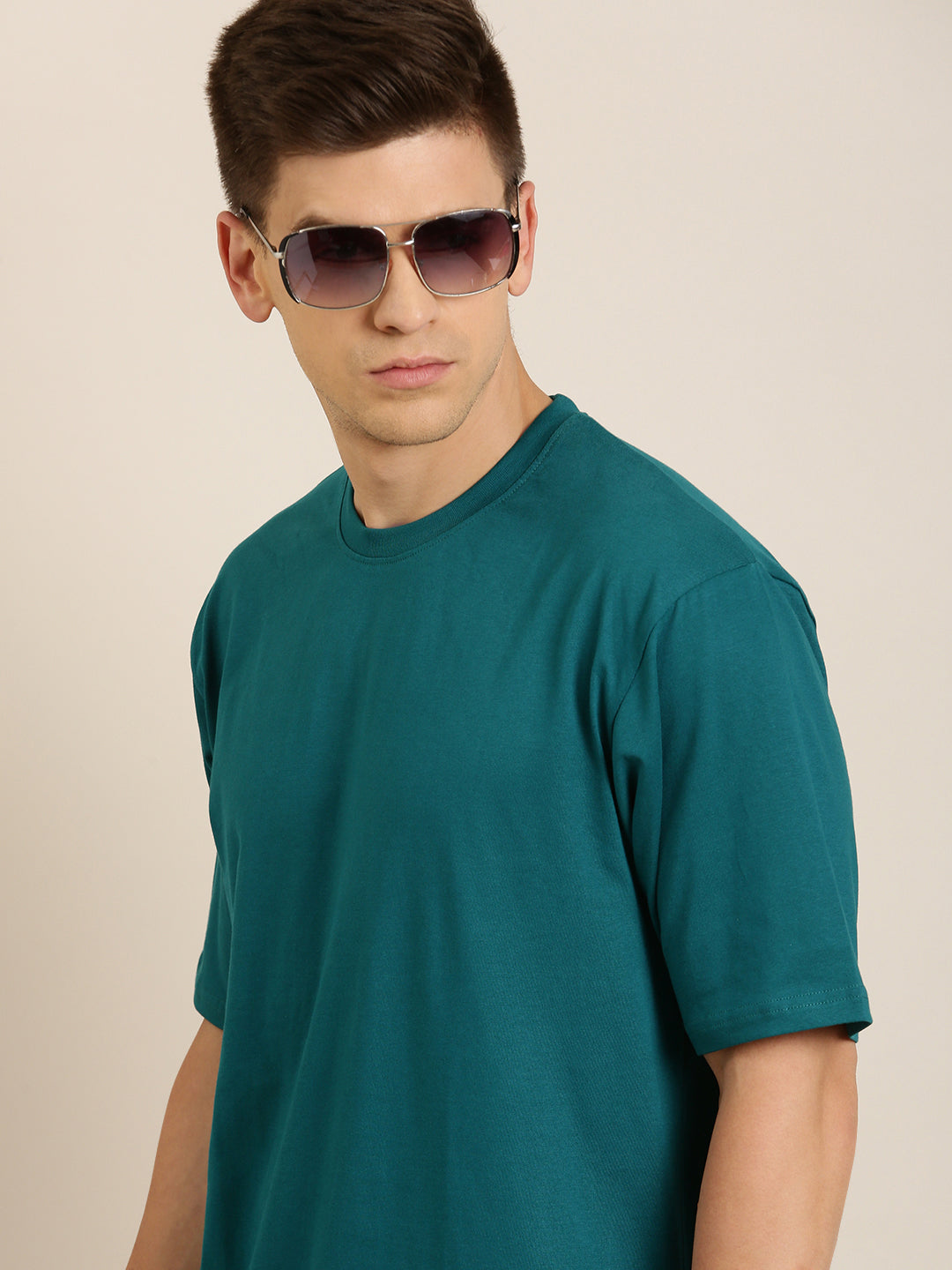 Mens Half Sleeve Round Neck Oversized Fit T-Shirts