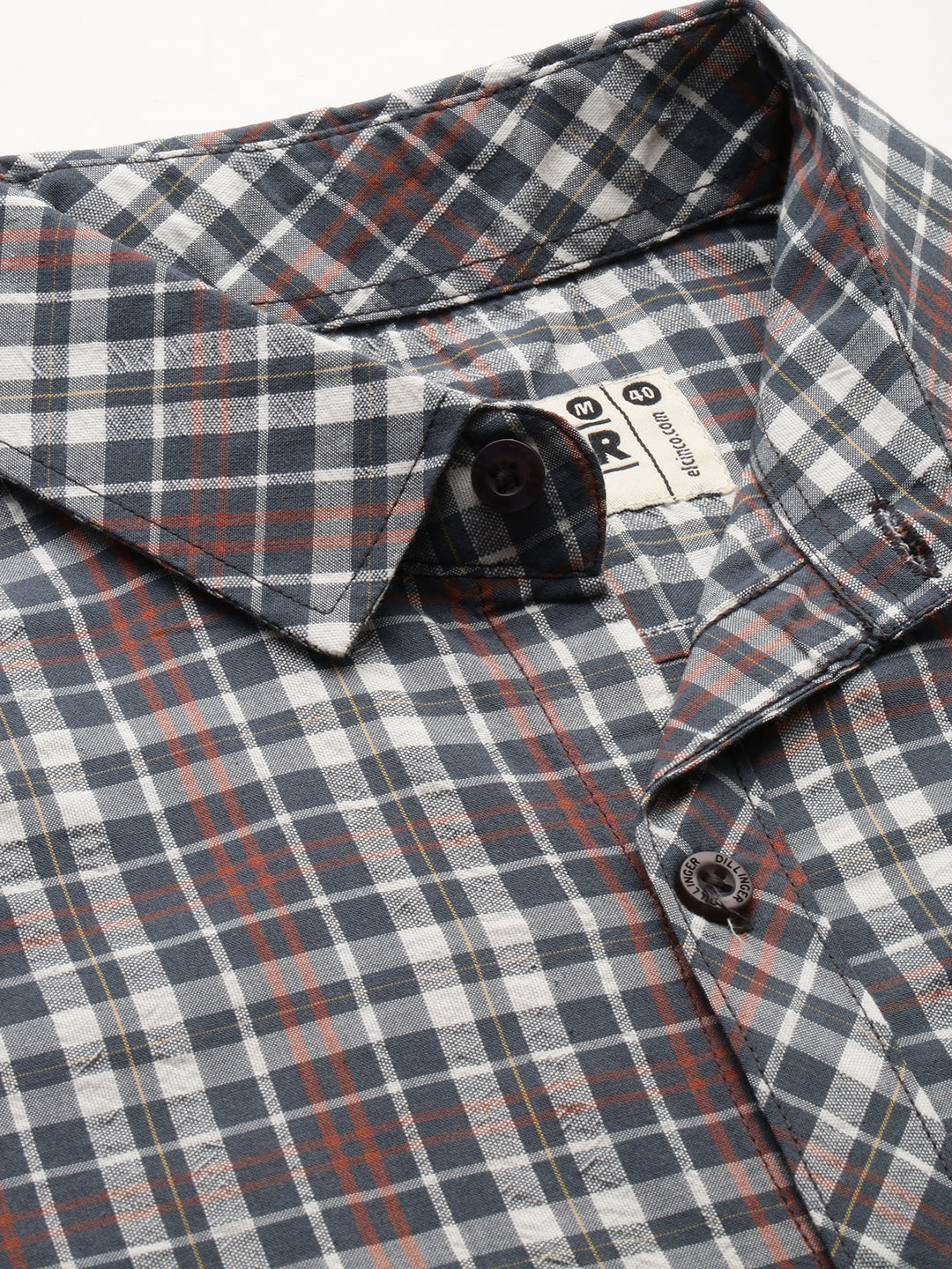 Men Checked Full Sleeve Shirt With Pocket