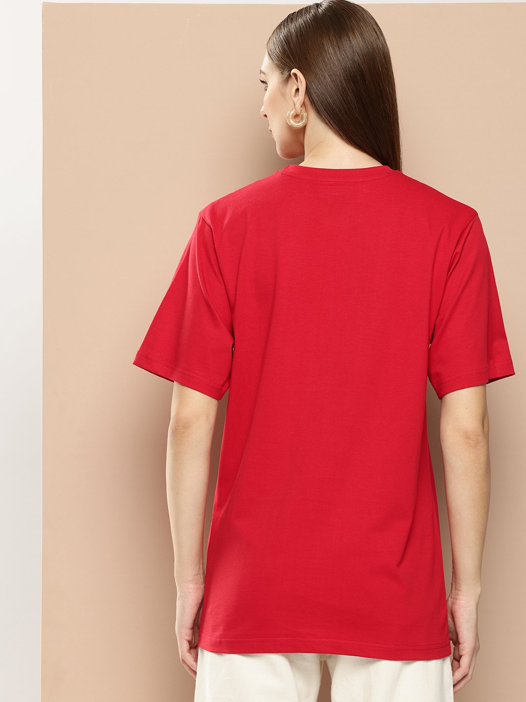 Womens Half Sleeve Round Neck Oversized Fit T-Shirts
